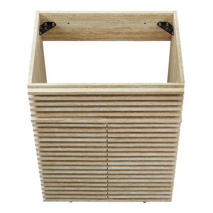 Modway Render 24" Faux Travertine Bathroom Vanity Cabinet (Sink Not Included) in Travertine