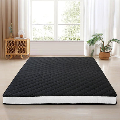 SLSY Futon Mattress, Extra Thick Padded Japanese Floor Mattress Quilted Bed Mattress Topper, Folding Floor Lounger Sleeping Pad Guest Bed