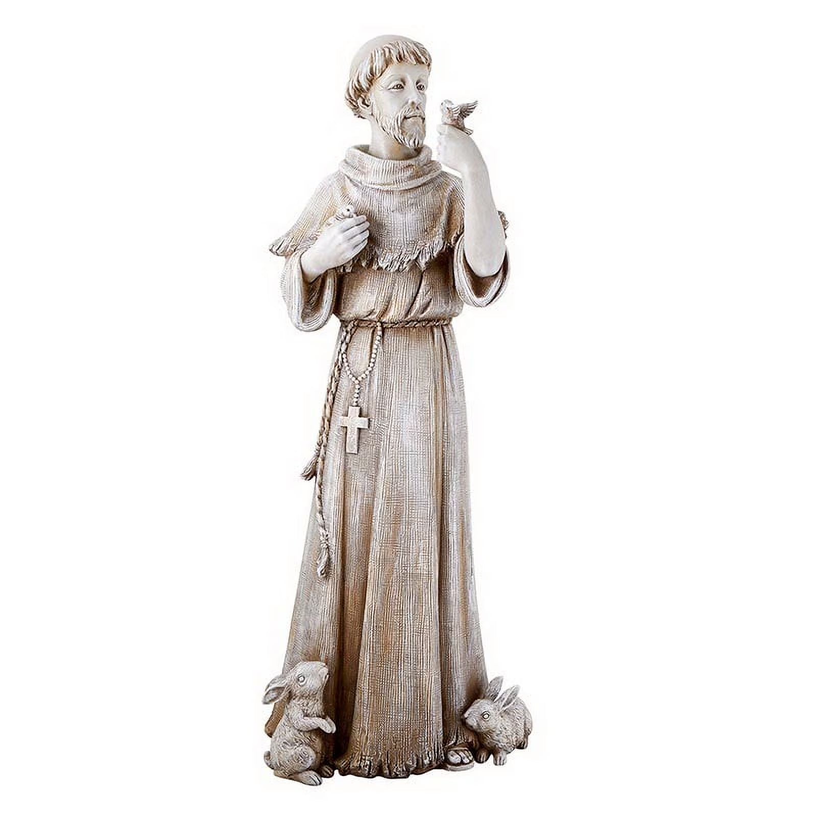 Saint Francis Bird Bath & Feeder Statue, Outdoor Dcor, 24 Inches