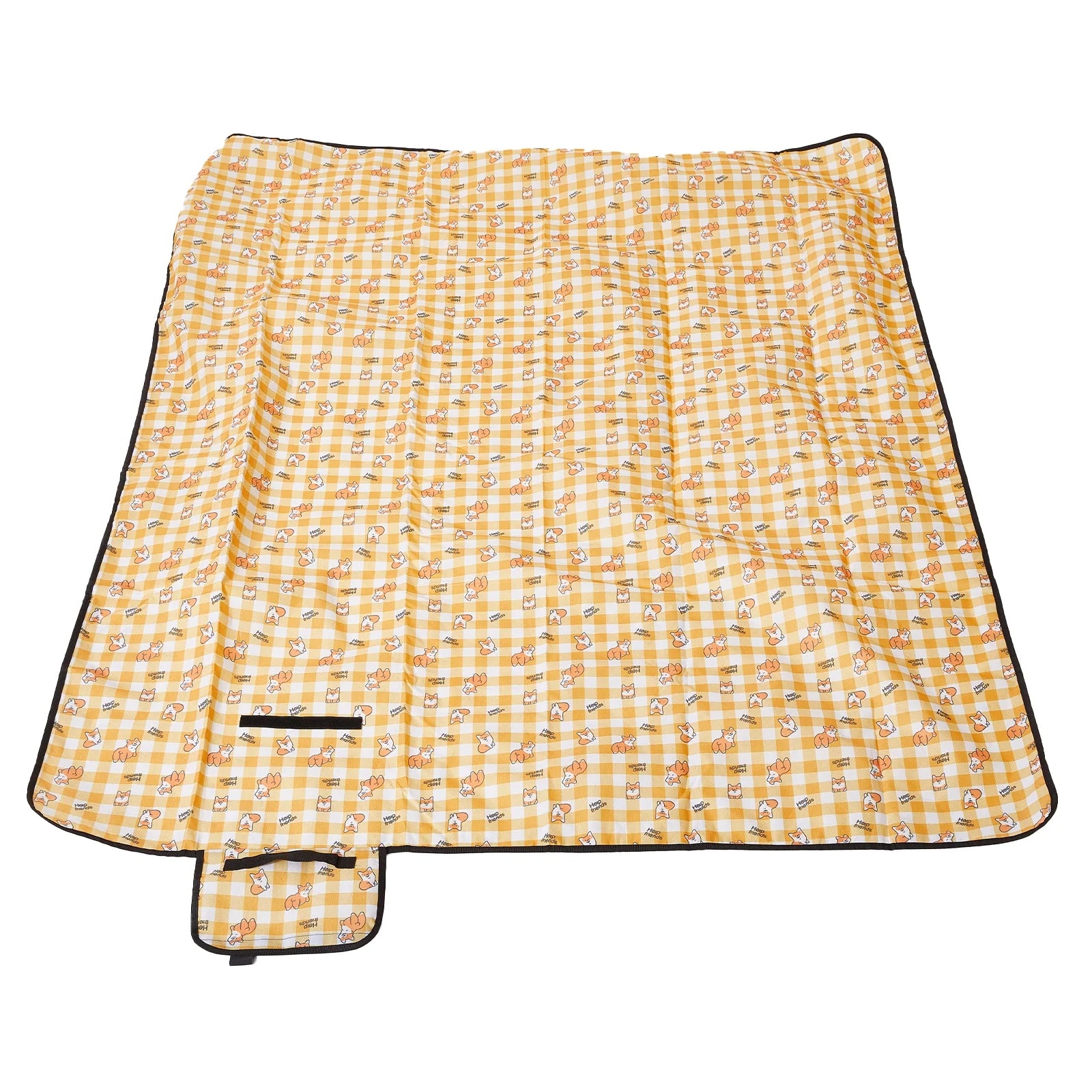 Cartoon camel Camping Picnic Blankets Orange Outdoor Waterproof Picnic Mats