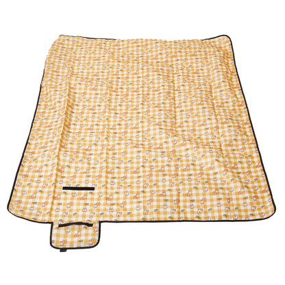 Cartoon camel Camping Picnic Blankets Orange Outdoor Waterproof Picnic Mats