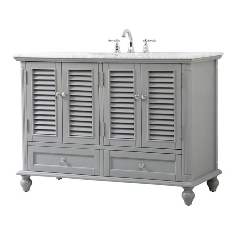 48 inch single bathroom vanity in blue