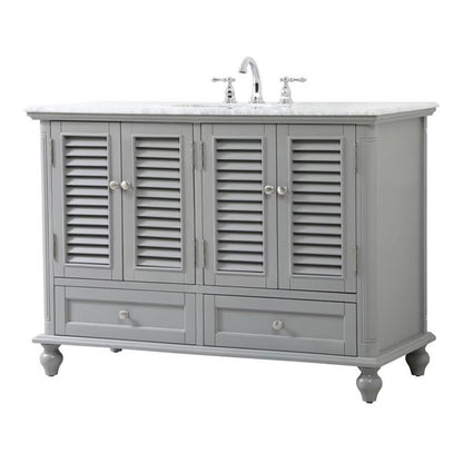 48 inch single bathroom vanity in blue