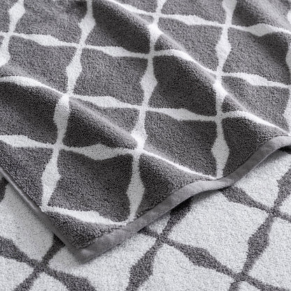 WelHome Jacquard Bath Towels, 2-pack