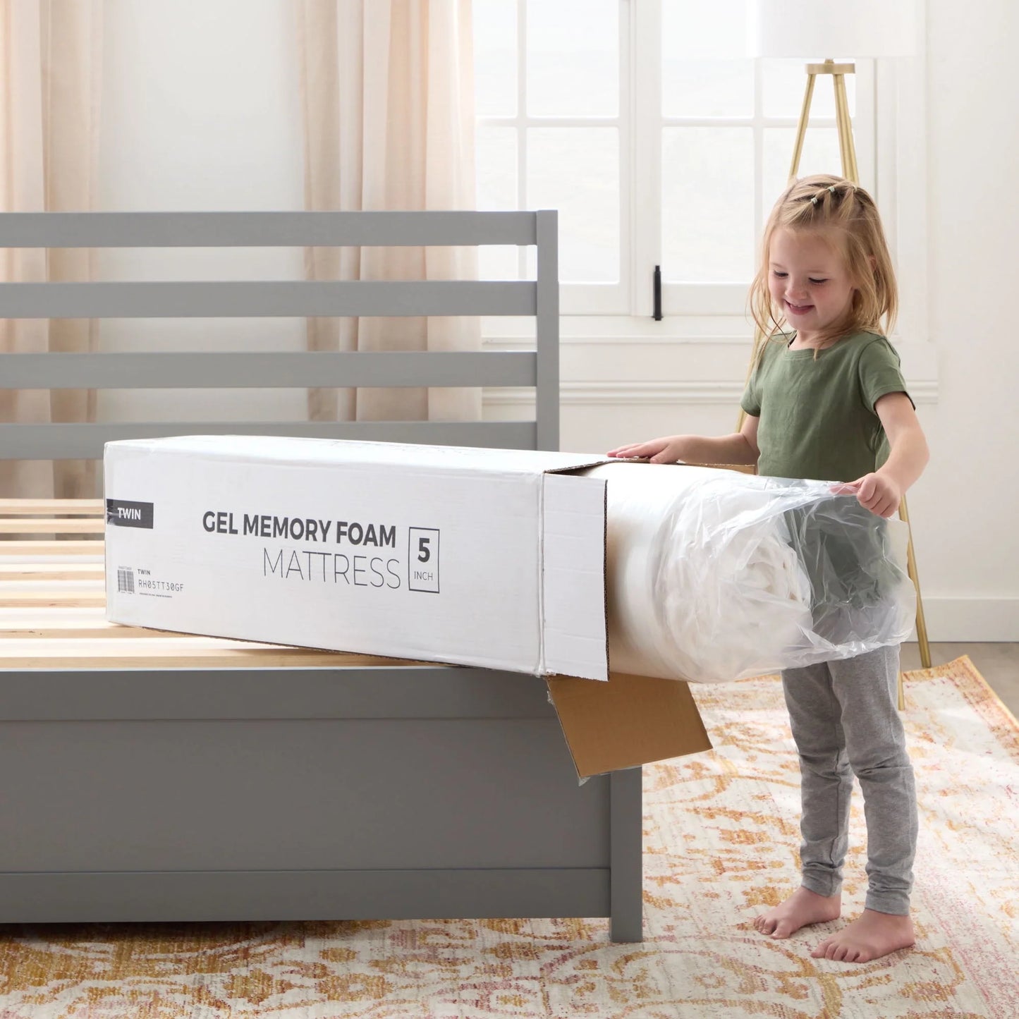 Rest Haven 5" Gel Memory Foam Mattress, Full