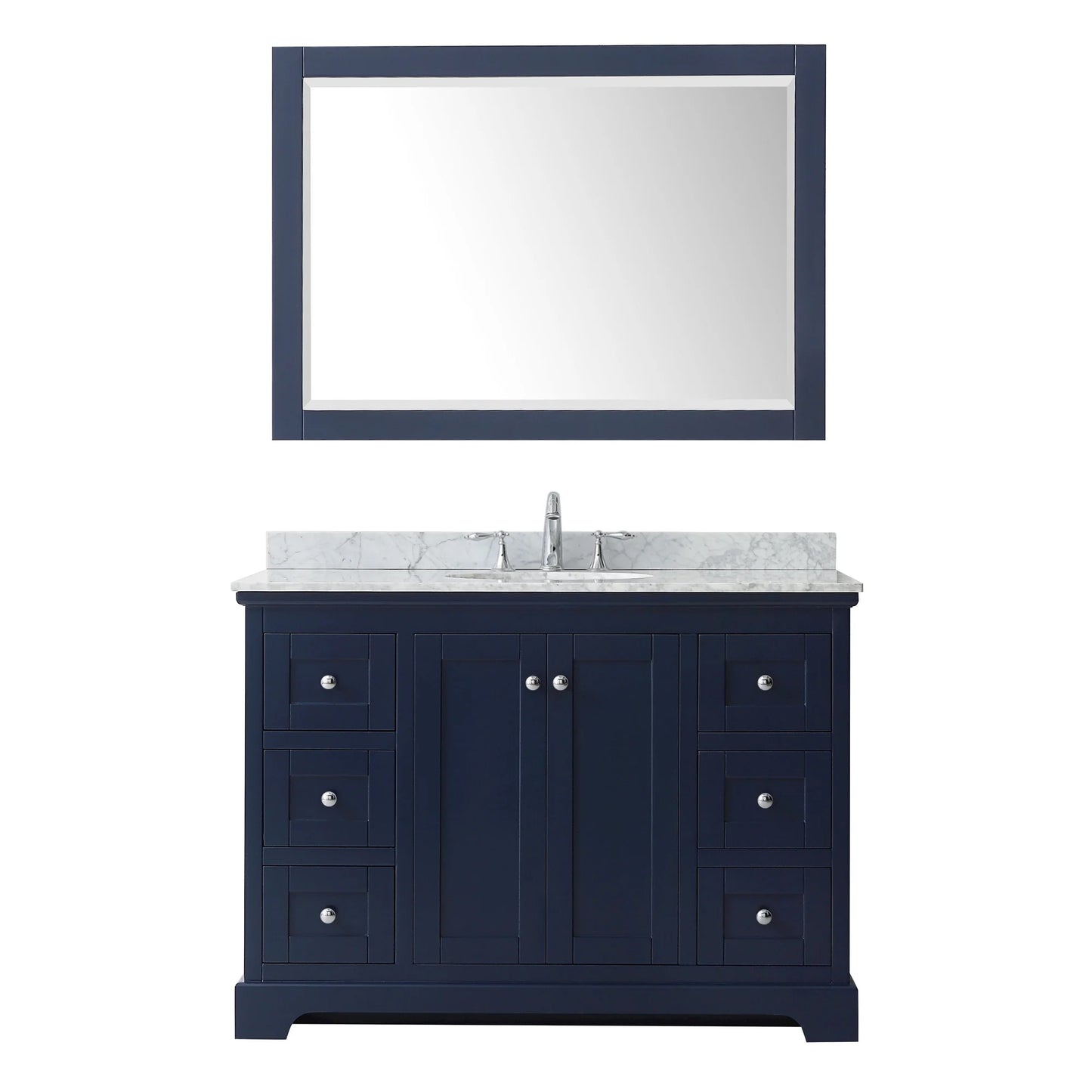 Wyndham Collection Oval Sink Wood Single Bathroom Vanity in White/Gold