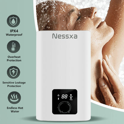 8 gallon mini instant electric water heater, 110V/1500W, kitchen sink quick heating water heater, bathroom household energy-saving water heater, instant heating, saving electricity and space