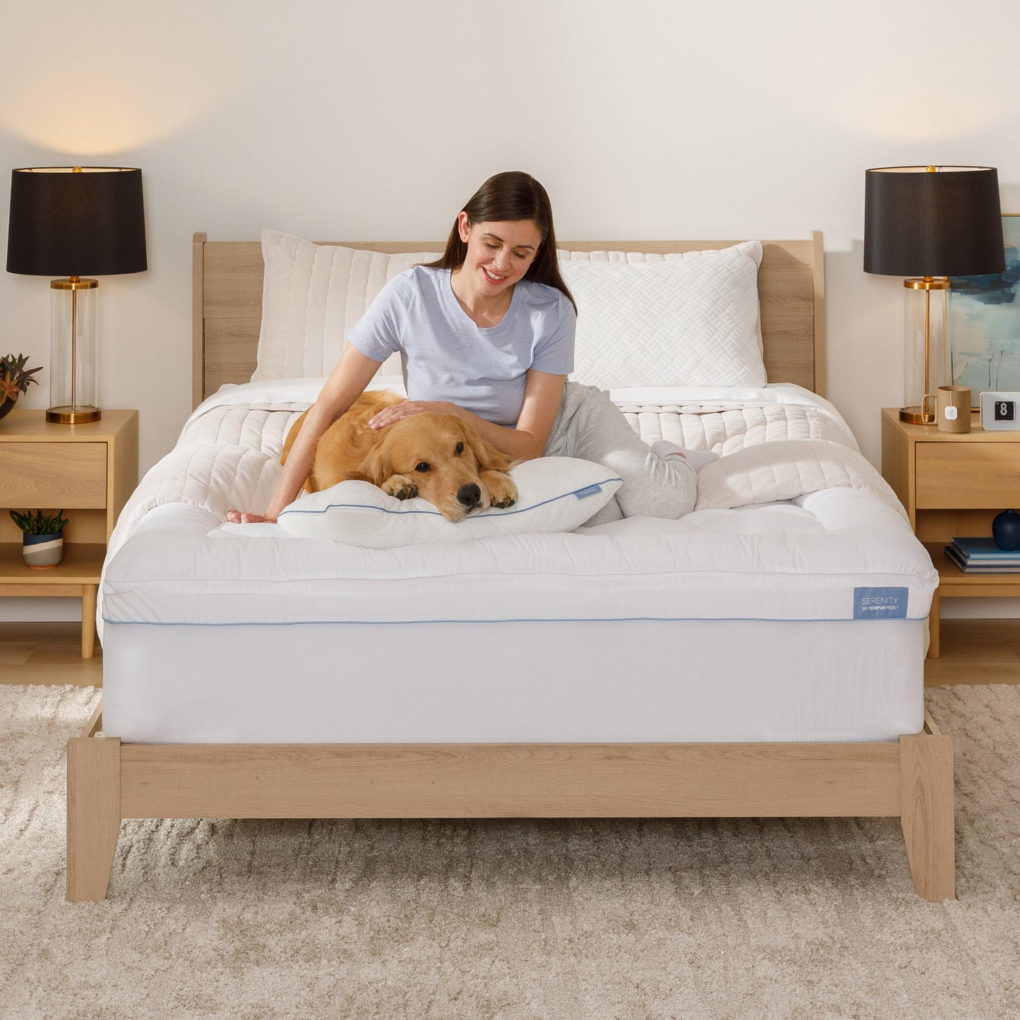 Serenity by Tempur-Pedic 2+1 Pillowtop Mattress Topper