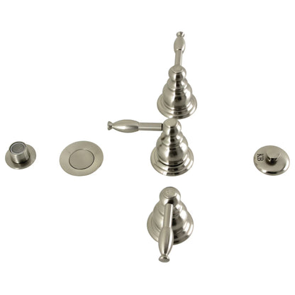 Kingston Brass KB320KL Knight Three-Handle Bidet Faucet, Matte Black