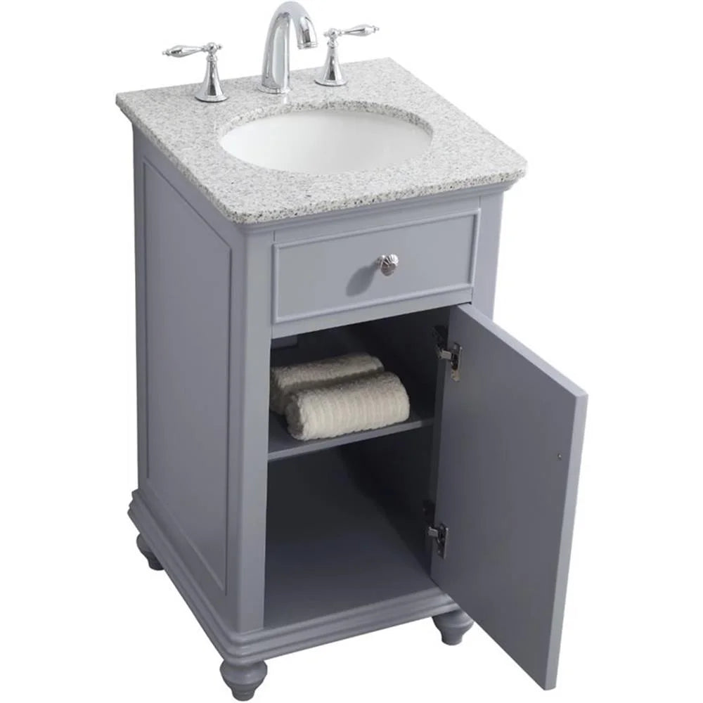 19 inch single bathroom vanity in vintage mint
