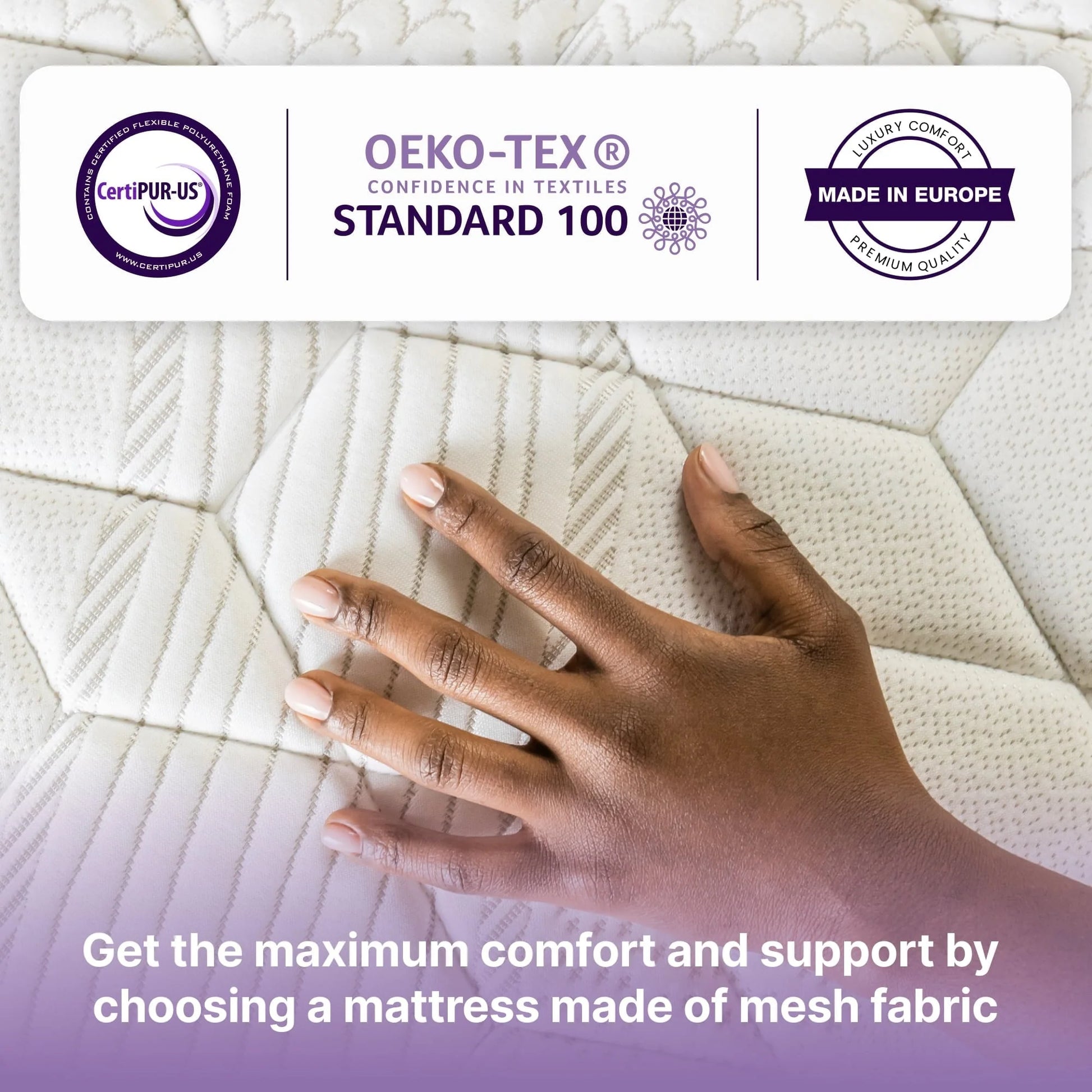 NapQueen Victoria 10" Medium Firm, Hybrid of Cooling Gel Infused Memory Foam and Pocket Spring Mattress, Queen Size