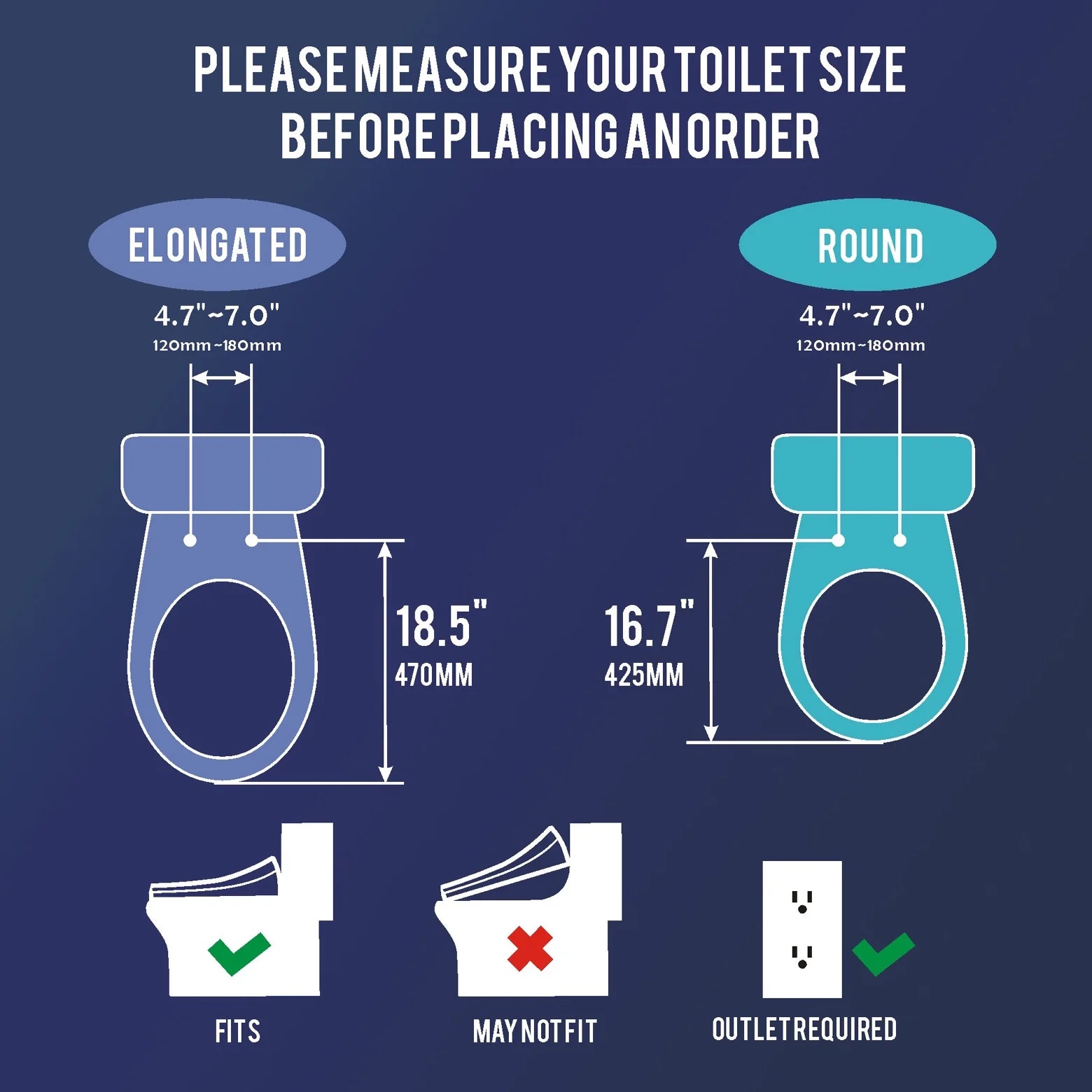 WLJBIDET Toilet Bidet Seat, Instant Warm Water, Self-Cleaning Nozzle, Multiple Spraying Modes, Electric Heated Seat, Warm Air Drying, Soft Closed Lid, Display Screen, Requires Electricity, Elongated