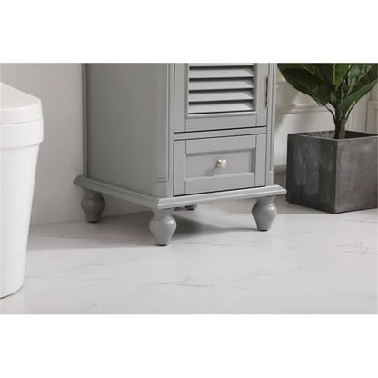 19 inch single bathroom vanity in grey