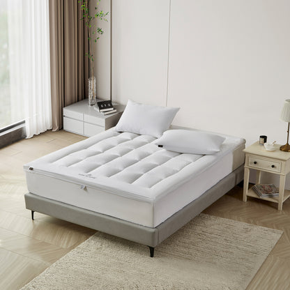 Farm to Home White Organic Cotton 2” Mattress Topper