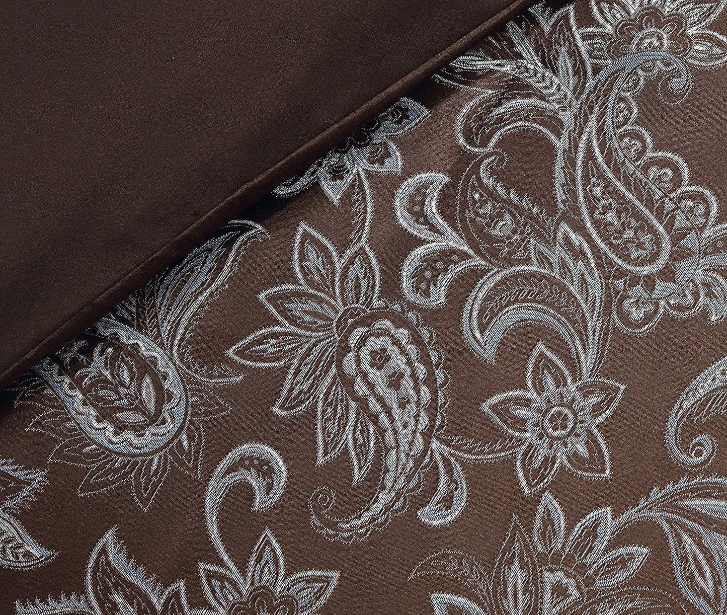 Chezmoi Collection Floral 7 Piece Bedding Sets, Queen with Comforter, Shams, Bed Skirt, Cushion, Breakfast Pillow, Neck Roll