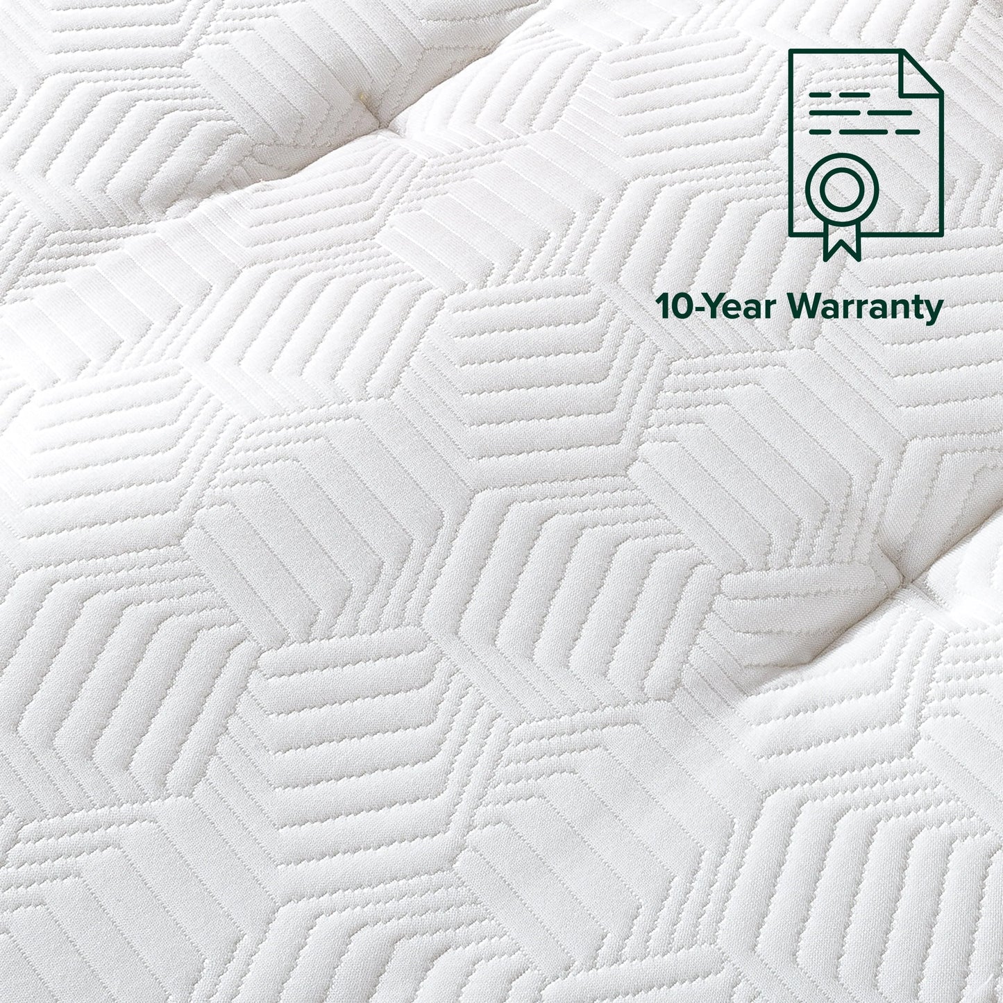 Zinus Euro Top 12" Hybrid Mattress - Comfort Foam and Pocket Spring, Queen