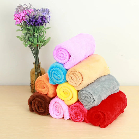 Visland Small Fleece Throw Blanket for Couch/Sofa/Bed,Plush Soft Blankets and Throws,Lightweight and Cozy