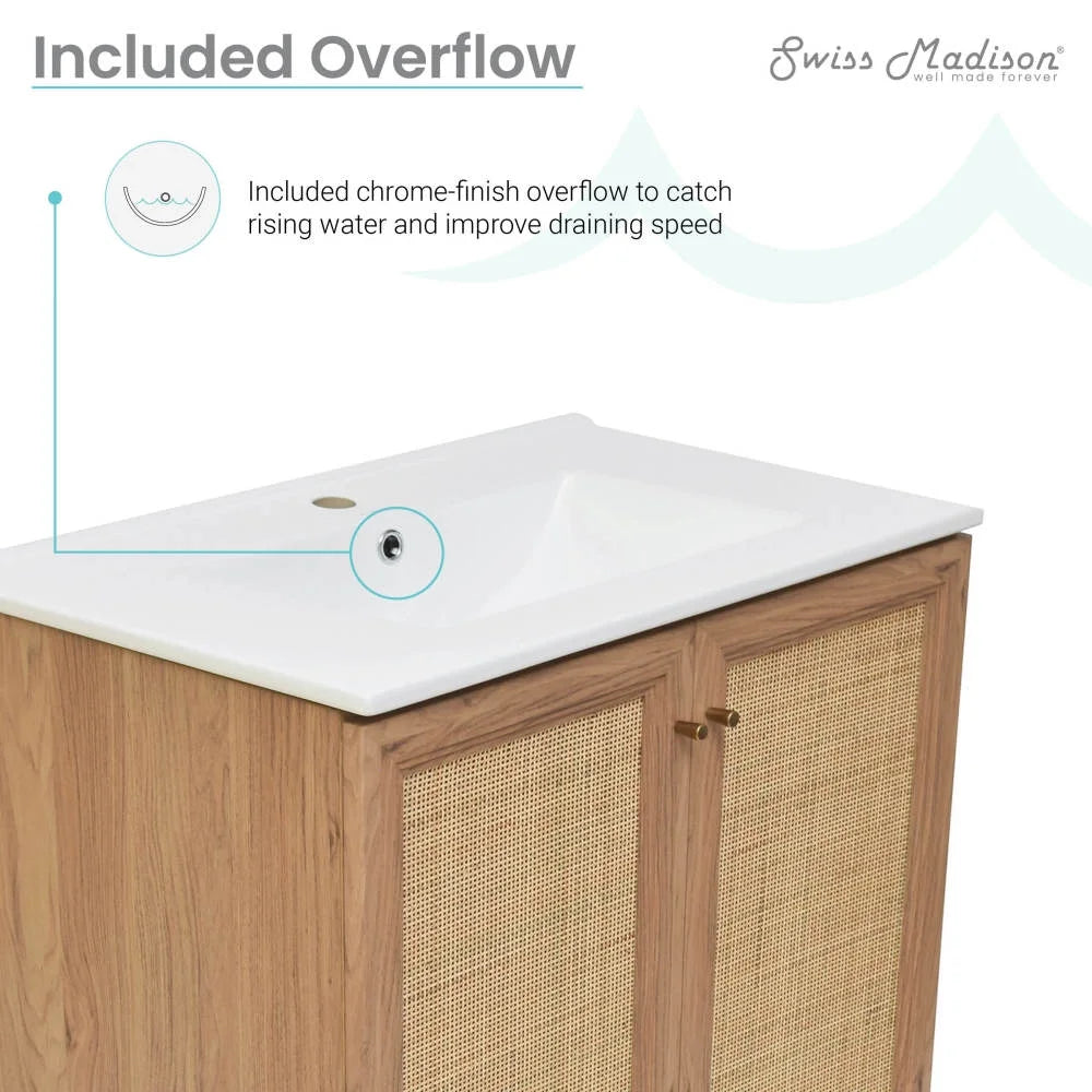 Classe 30" Bathroom Vanity in Oak