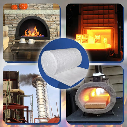 Simond Store Ceramic Fiber Insulation Roll, 2400F - 1"X24"X25', High Density Fireproof Insulation Blanket for Forge
