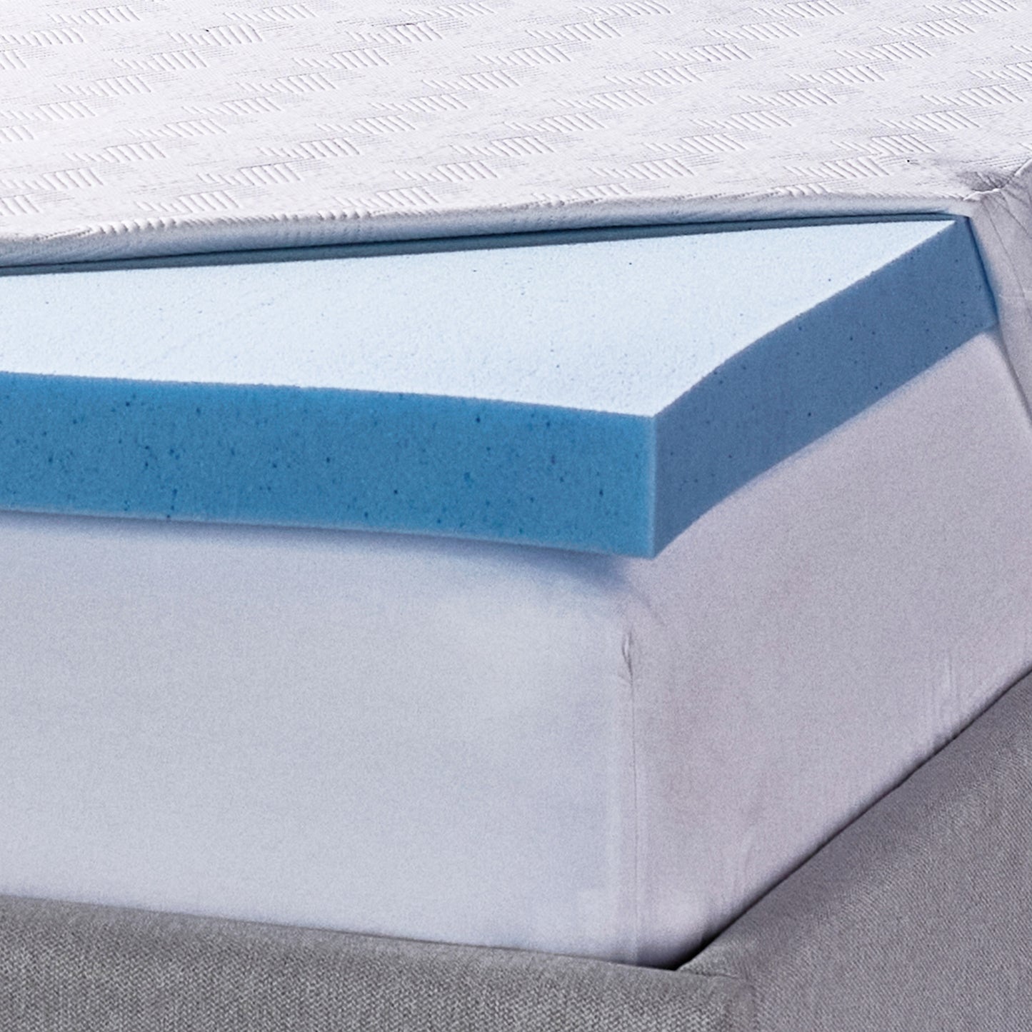 Novaform Advanced Cooling Gel Memory Foam Mattress Topper