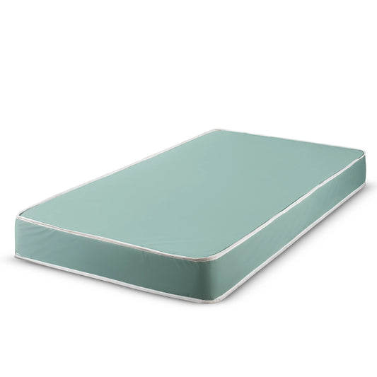 Fortnight Bedding Vinyl 5 Inch Firm Poly Foam Mattress with Water-Resistant Vinyl Cover, Twin