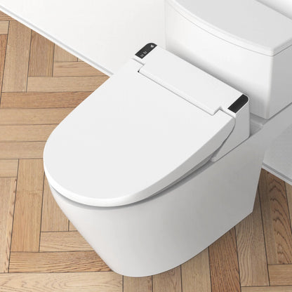 VOVO STYLEMENT VB-6000SE Electronic Bidet, Elongated, UV LED Sterilization, Heated Seat, Warm Dry and Water, Self Cleaning Full Stainless Nozzle, Made in Korea - White