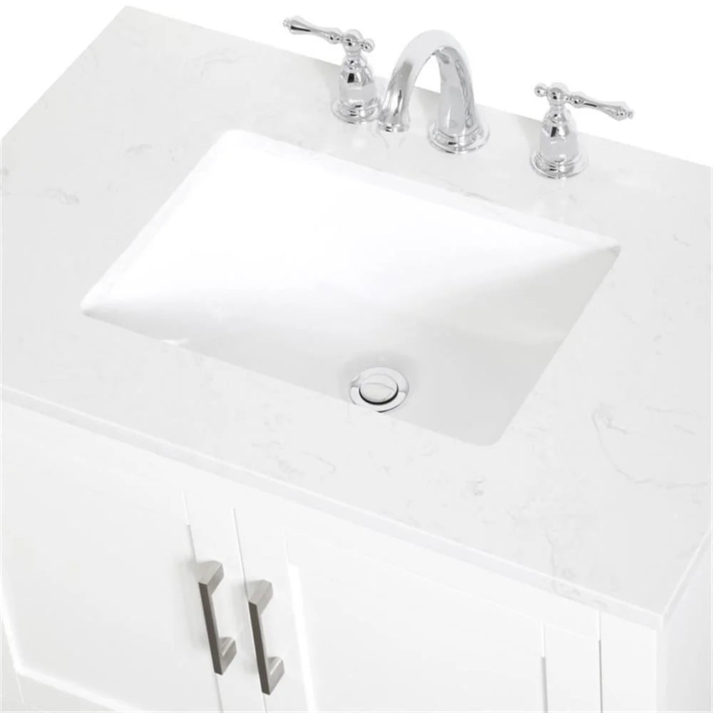 30 inch Single Bathroom Vanity in White