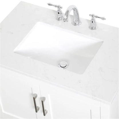 30 inch Single Bathroom Vanity in White