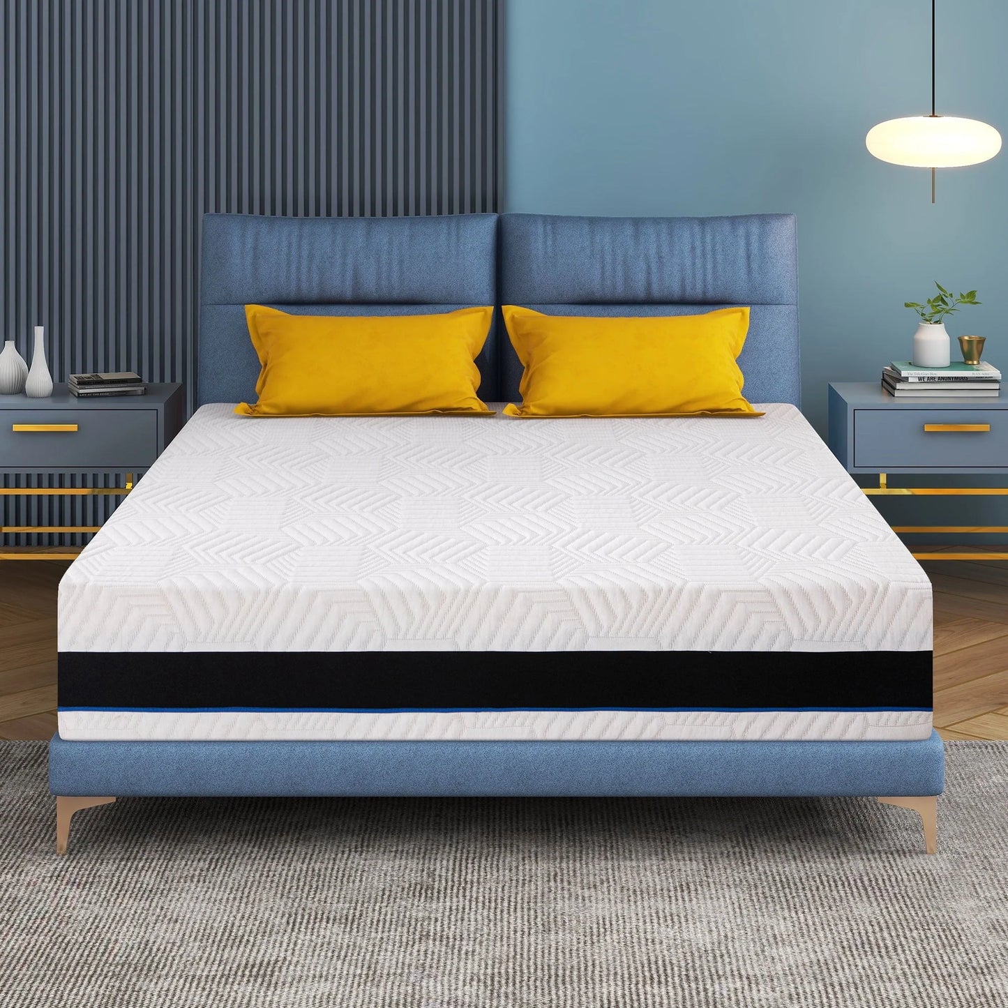 Twin Mattress,12 inch Gel Memory Foam Twin Size Mattress for Pressure Relief,Mattress in a Box