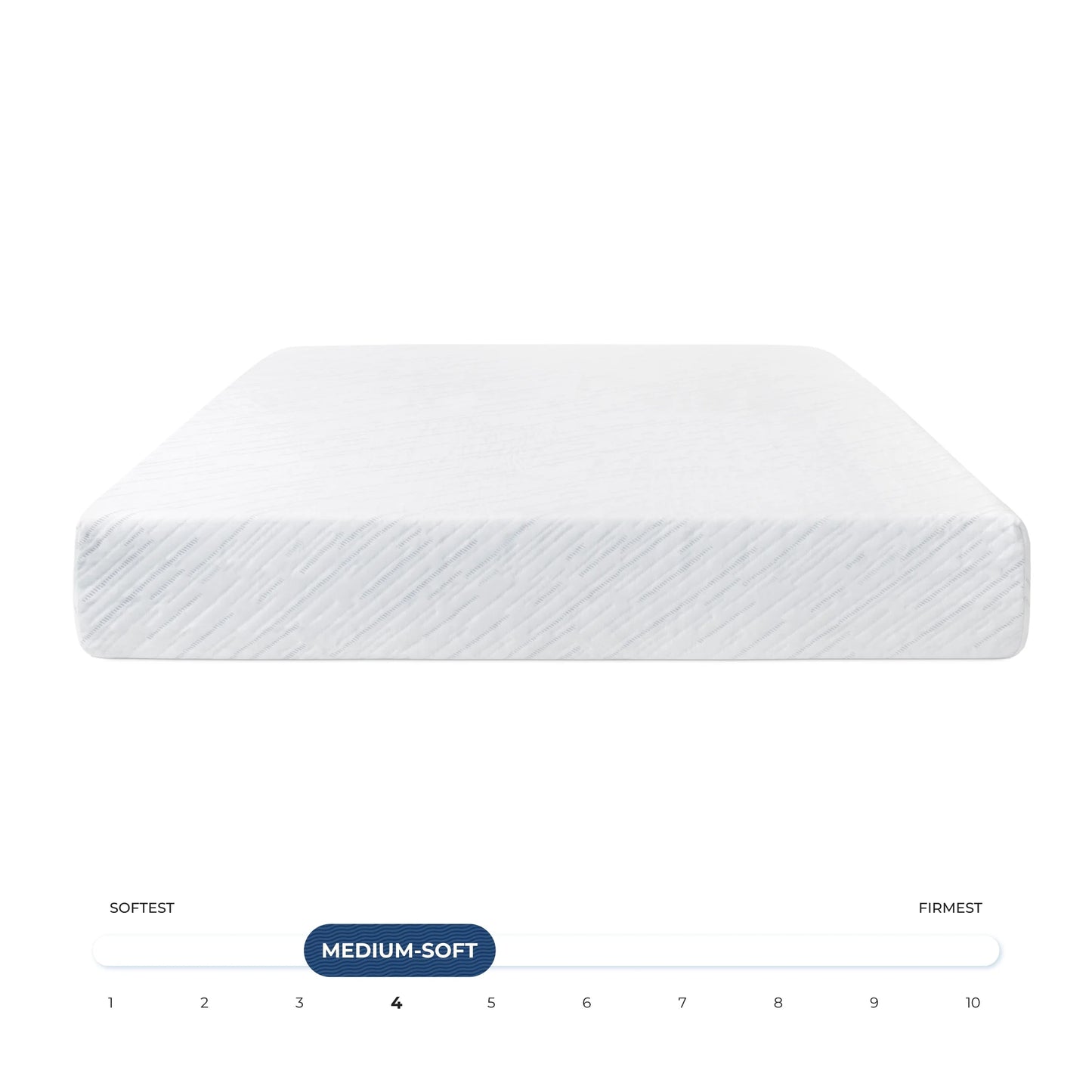 Brooklyn Bedding 10" Twin Plush Memory Foam Mattress in a Box