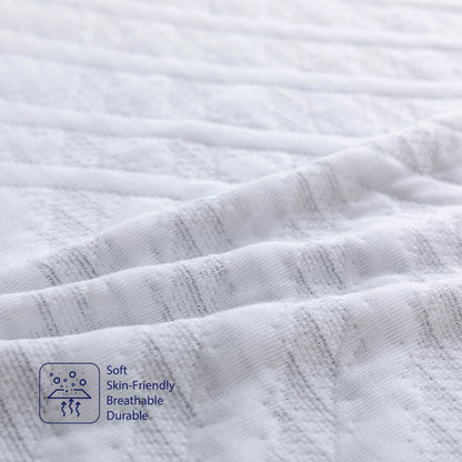 MLILY Ego White 6 inch Full Size Mattress, Memory Foam Mattress in a Box, Medium Firm