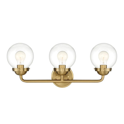 95903-BG-Designers Fountain-Knoll - Three Light Bath Bar-Brushed Gold Finish