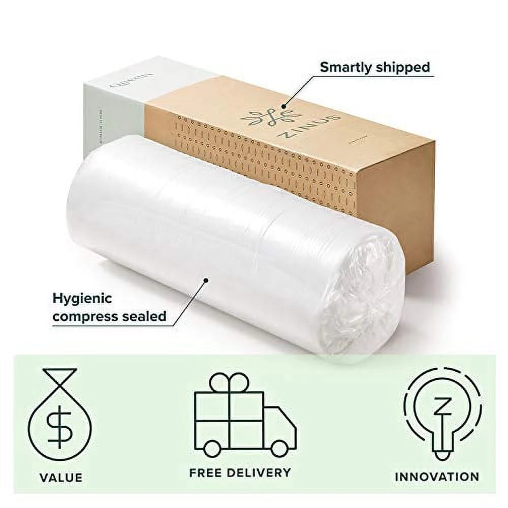 ZINUS 12 Inch Cloud Memory Foam Mattress/Pressure Relieving/Bed-in-a-Box/CertiPUR-US Certified, King