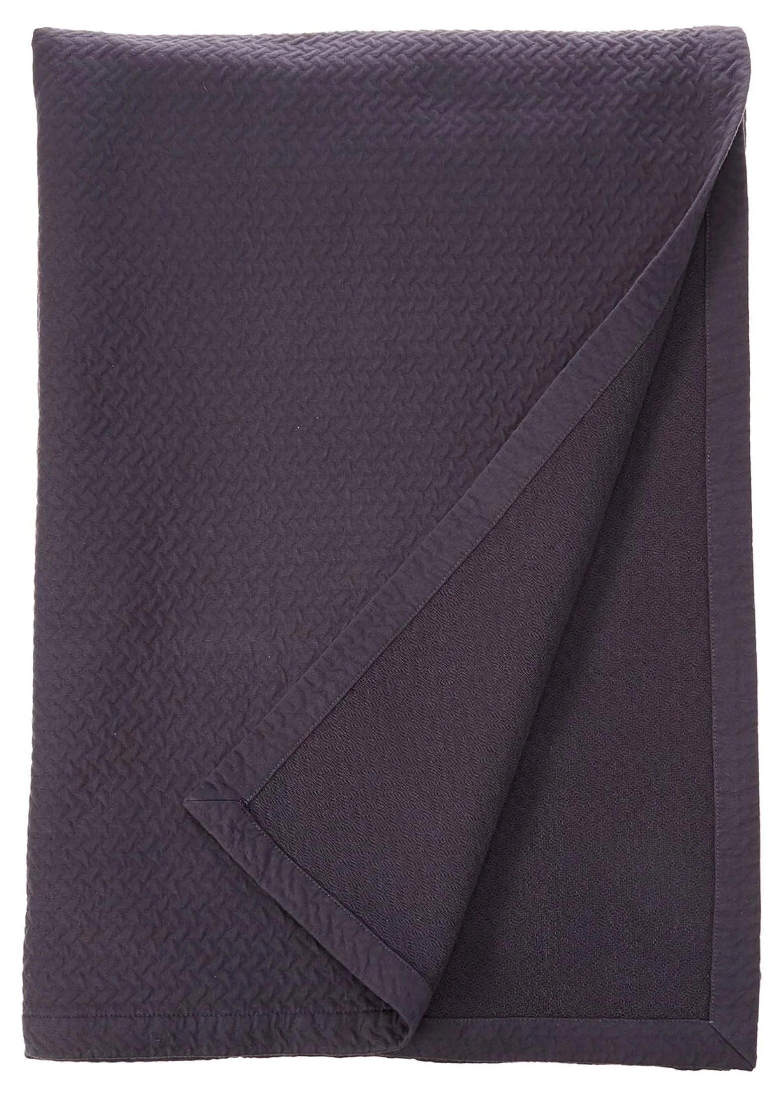 Matelasse Blanket Coverlet, Foliage Pattern, King, Light Grey
