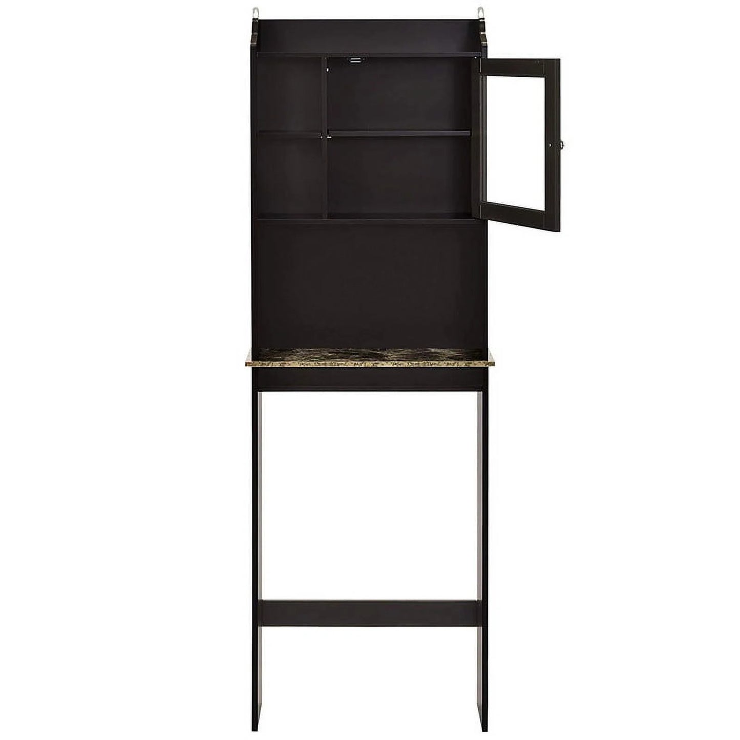Dasyfly Freestanding Bathroom Over-The-Toilet Storage, Wood Bathroom Space Saver - Espresso