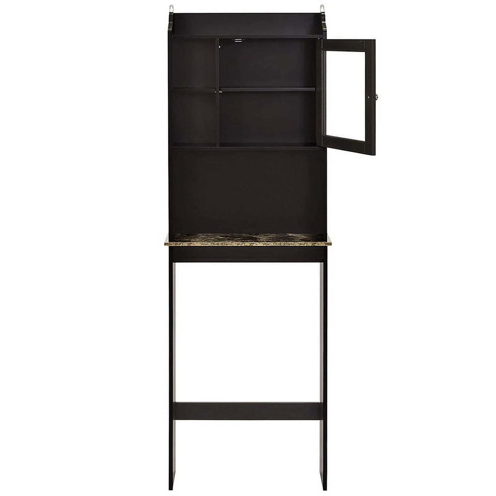 Dasyfly Freestanding Bathroom Over-The-Toilet Storage, Wood Bathroom Space Saver - Espresso
