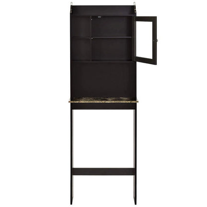 Dasyfly Freestanding Bathroom Over-The-Toilet Storage, Wood Bathroom Space Saver - Espresso