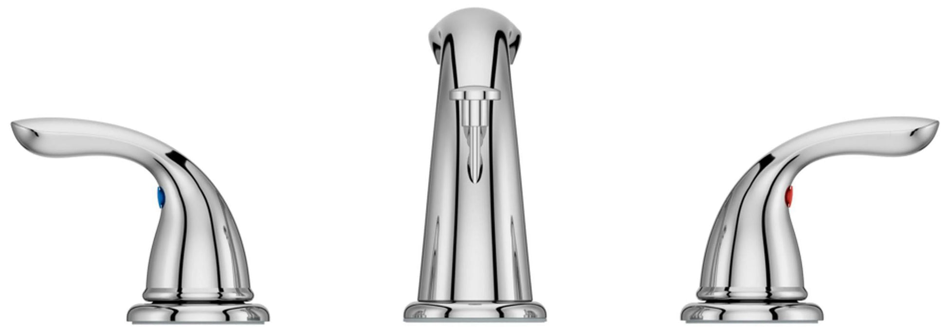 Pfirst Series 2-Handle 8" Widespread Bathroom Faucet in Brushed Nickel