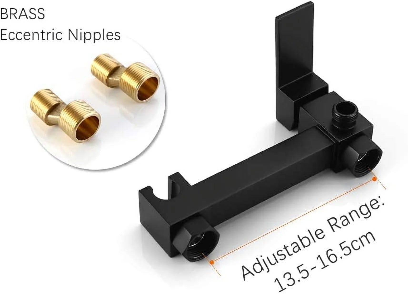 Hand Held Bidet Sprayer, Black Douche Kit Toilet Shattaf, Hot and Cold Brass Copper Mixer Valve Set Shower Head Faucet,A Set