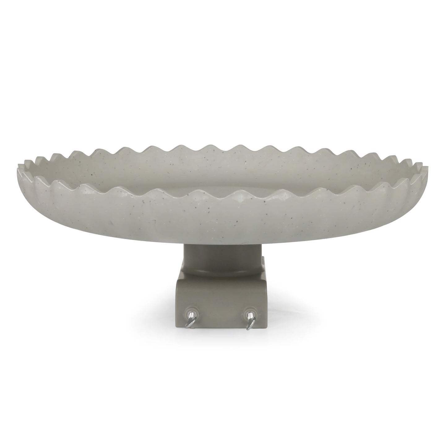 Farm Innovators Outdoor Heated Bird Bath, 120W Stone Birdbath w/Deck Mount