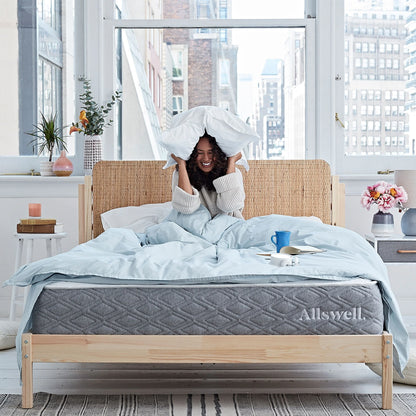 The Allswell Luxe 12" Bed in a Box Hybrid Mattress, Queen