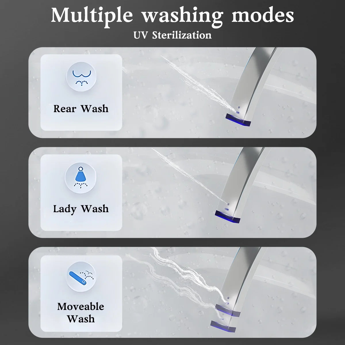 Smart Toilet with Bidet Built in, Bidet Toilet with Heated Seat and Night Light, Modern Tankless Toilet with UV for Bathroom, One Piece Toilets with Soft Close, Dryer, Foot Sensor, Auto Lid& Seat