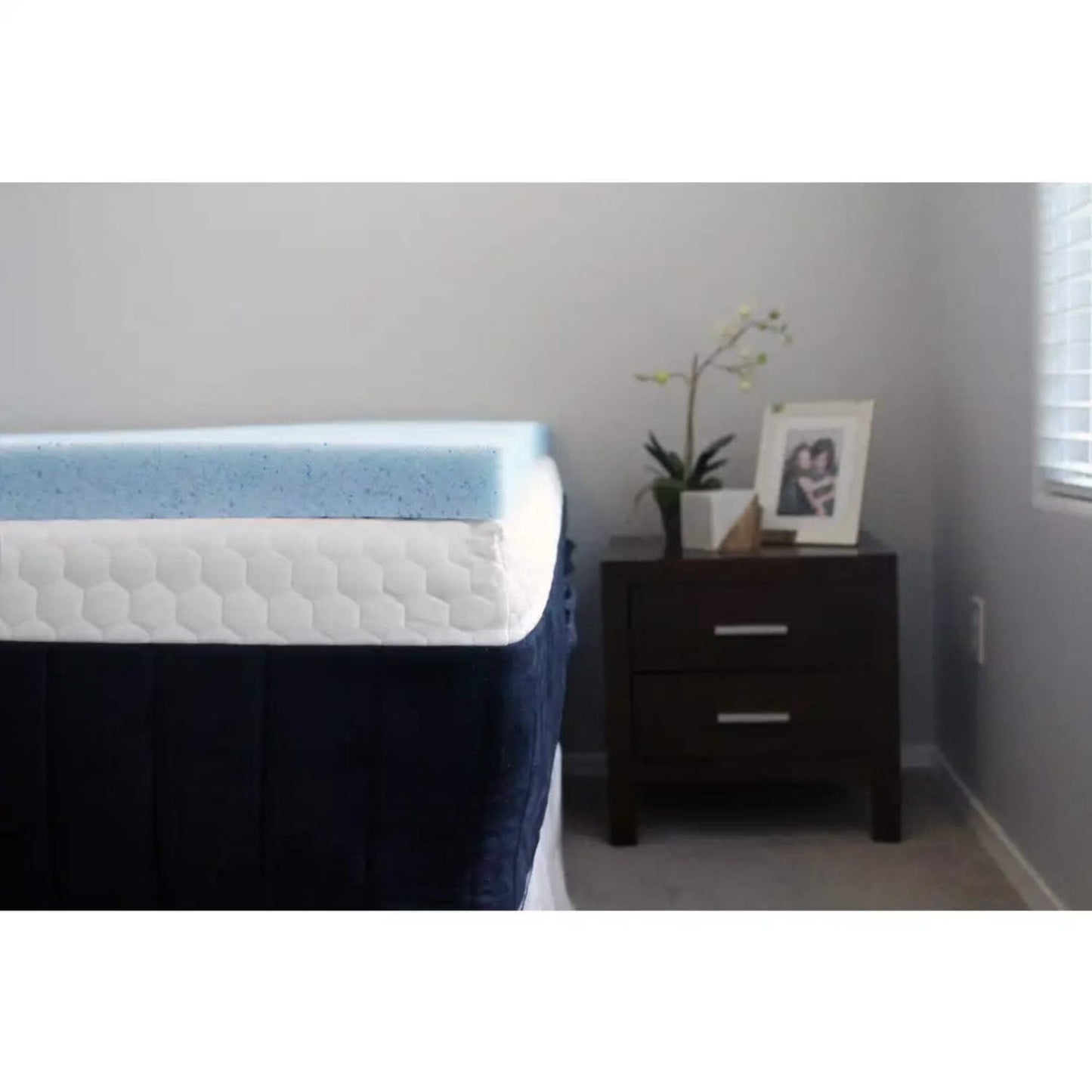 LOUNJ 4 Inch RV Mattress Topper, Full 53x75