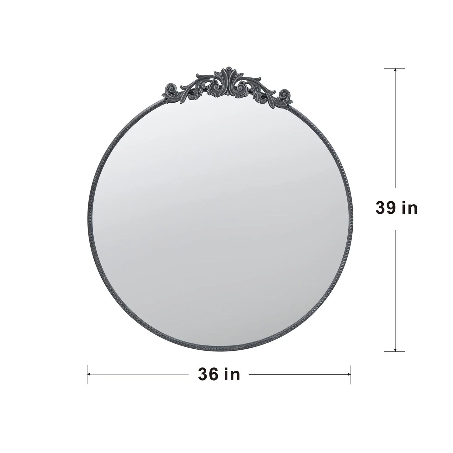 Mirror, Gold Arch Bathroom Vanity Mirror, 24" x 36" Baroque Inspired Wall Mirror,for Bathroom Bedroom Living Room,Gold