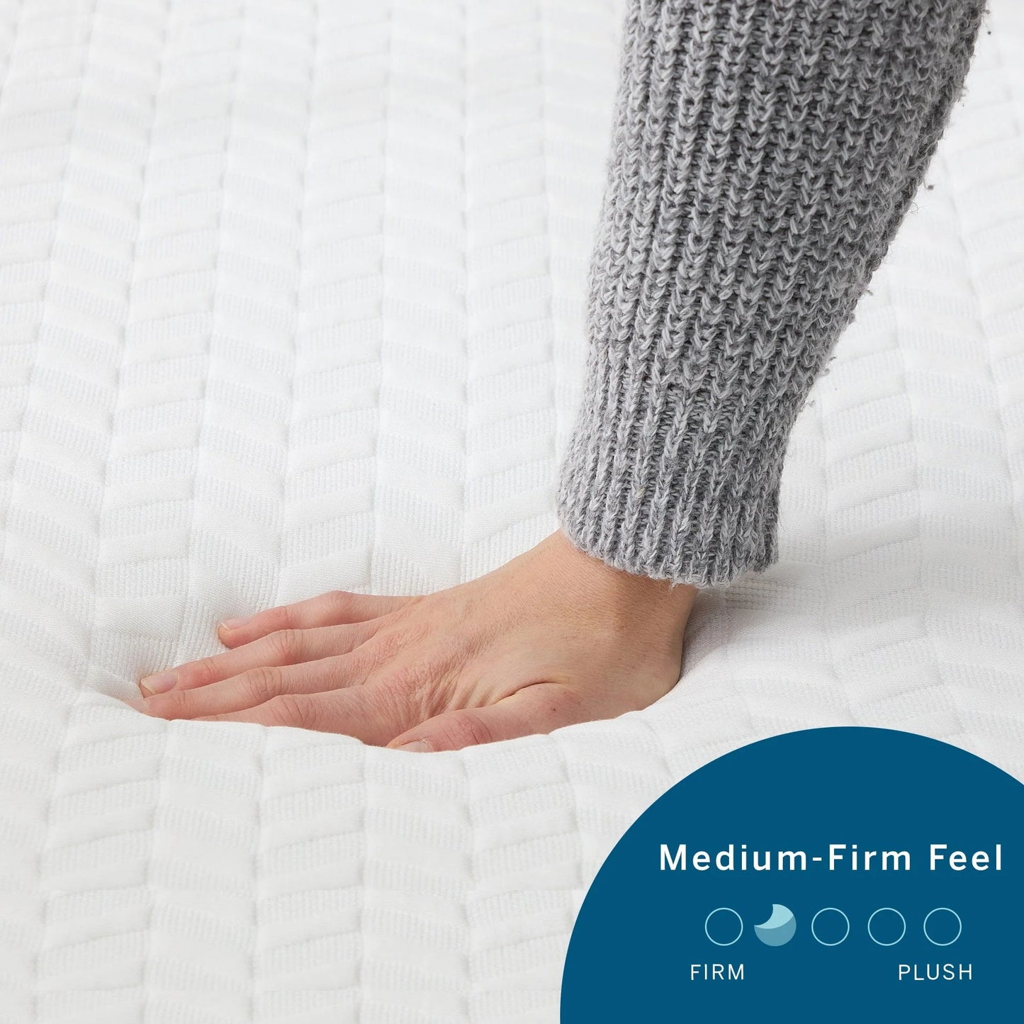Lucid Refresh 10" Dual-Layered Gel Memory Foam Mattress, Firm, Queen