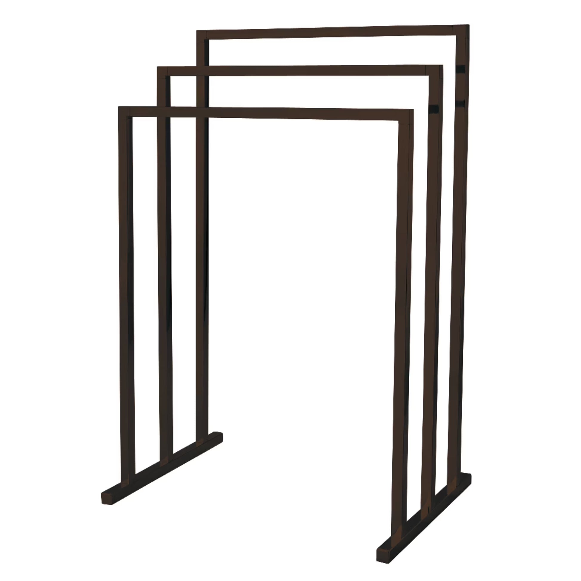 Kingston Brass SCC8281 Edenscape 33-3/16 Inch Freestanding Pedestal 3-Tier Towel Rack in Polished Chrome