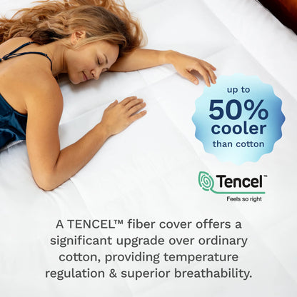 Viscosoft Hybrid Lux Dual Layer Mattress Topper - Twin Size - 4 Inch - CertiPUR-US Certified Gel Memory Foam