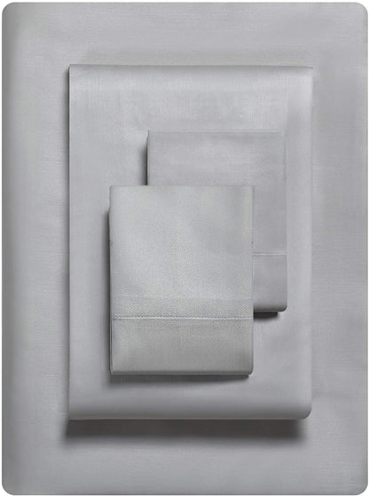 Vera Wang 800 Collection Bed Sheet Set - 800 Thread Count, Silky Smooth Wrinkle-Resistant Bedding, Queen, Grey Steel Grey Queen