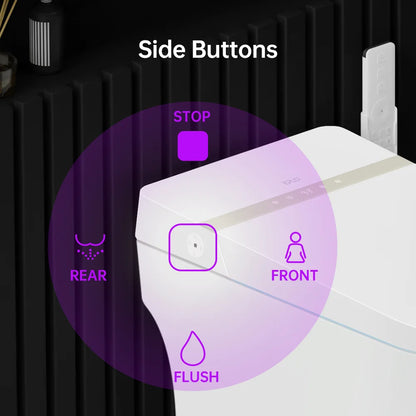 EPLO Smart Bidet Toilet, Auto Open/Close Lid, One-Piece Toilet Bidet Thankless, LED Display Elongated Toilet G20