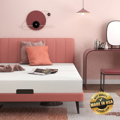 Twin Mattress,Smiaoer 8" Cool Gel Memory Foam Mattress with Removable Cover Mattress in a Box Medium Firm Mattress
